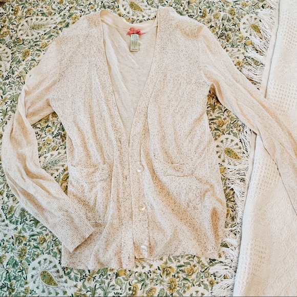 DownEast basics Cream speckled cardigan - Picture 5 of 5